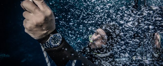 Hanhart Aquasphere und der deutsche Apnoe-Taucher Fabio Tunno