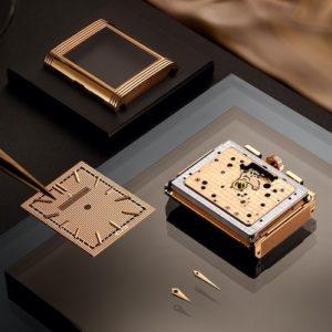 Der Reverso Tribute Chronograph ist mit einem Gehäuse, einem Zifferblatt und dem Kaliber 860 aus Rotgold veredelt.