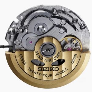 Das automatische Seiko Kaliber 6R55 bietet eine Gangautonomie von 72 Stunden.