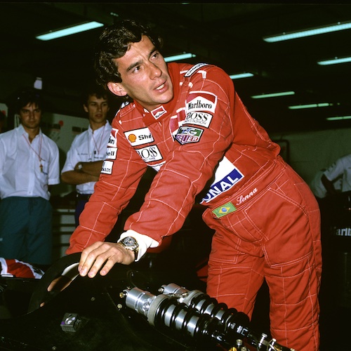 Ayrton Senna war dreifacher Formel-1-Weltmeister und Markenbotschafter von TAG Heuer.