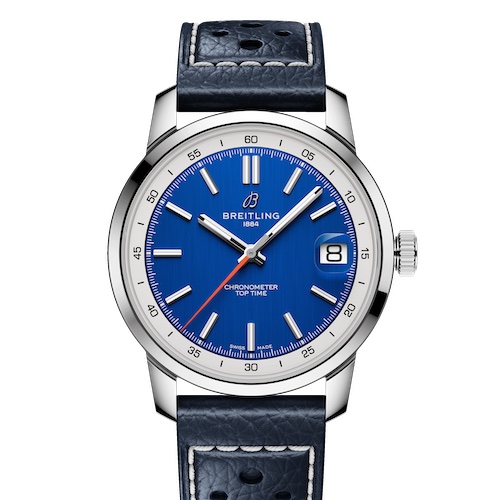 Breitling Top Time B31 Blau Leder Breitling Top Time B31 Blau Leder