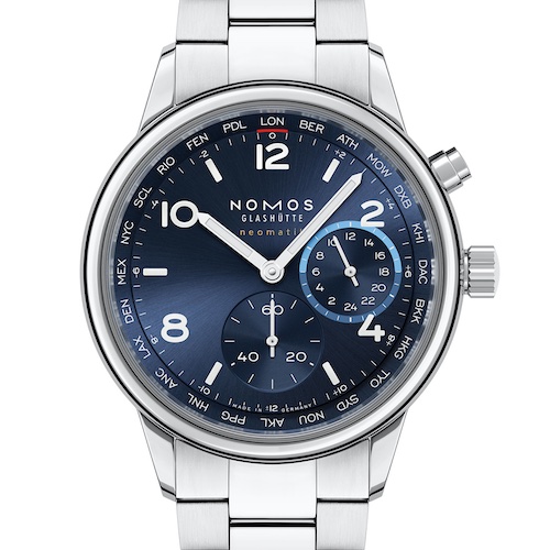 Nomos Glashütte 0790 Club Sport Neomatik Worldtimer blue Nomos Glashütte 0790 Club Sport Neomatik Worldtimer blue