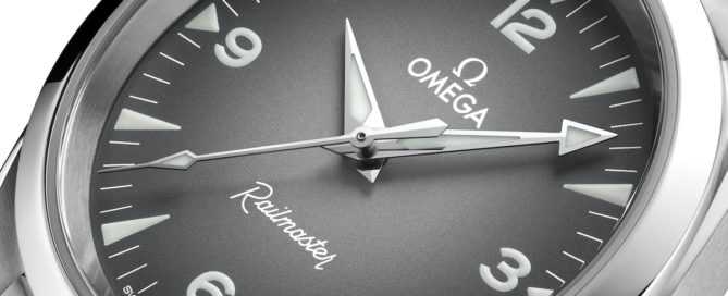 Omega Railmaster 38 graues Blatt