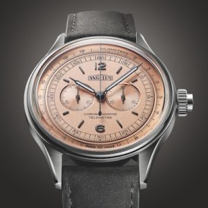 Angelus Chrono Telemetre Steel Kupferrot