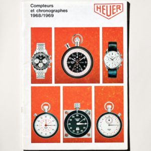 Katalog mit Heuer Stoppuhren