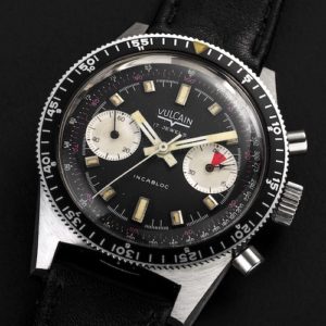 Vulcain Skindiver Chronograph schwarz historisch