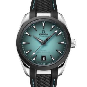 Ds schwarze Kautschukband fügt sich nahtlos in das Gehäuse ein.