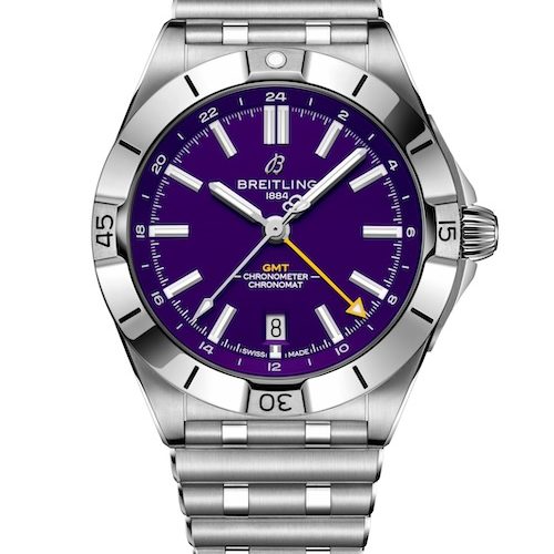 Chronomat GMT 40_13_A32398C31Q1A1_US_NFL_MINNESOTA_VIKINGS_soldier_RGB Breitling Chronomat Automatic GMT 40 NFL Minnesota Vikings
