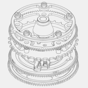 Der »mechanische Computer« von Greubel Forsey steuert alle Kalenderfunktionen in beide Richtungen.