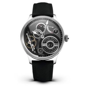 Das Gehäuse aus 18K Weißgold besitzt einen Durchmesser von 45,1 Millimetern.