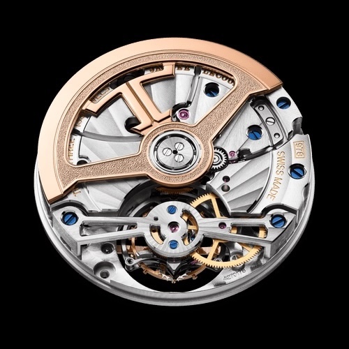 Das automatische Tourbillonkaliber 978 von Jaeger-LeCoultre ist mit 28.800 Halbschwingungen je Stunde getaktet.
