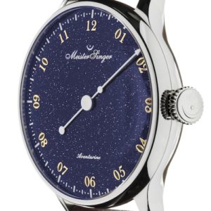 Die Typografie des Aventurin-Zifferblattes ist bewusst nostalgisch gehalten.