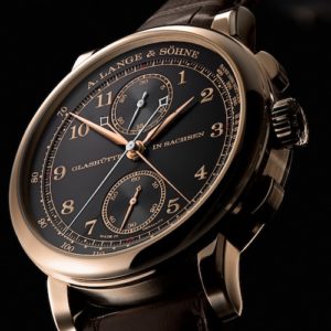 Die A. Lange & Söhne 1815 Rattrapante in Honiggold erschien zum 175. Jubiläum 2020.