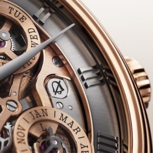 Das Symbol mit der durchgestrichenen Glocke signalisiert, dass das Einstellen der Uhrzeit gefahrlos möglich ist.