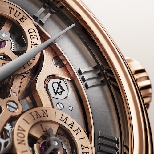 Das Symbol mit der durchgestrichenen Glocke signalisiert, dass das Einstellen der Uhrzeit gefahrlos möglich ist.