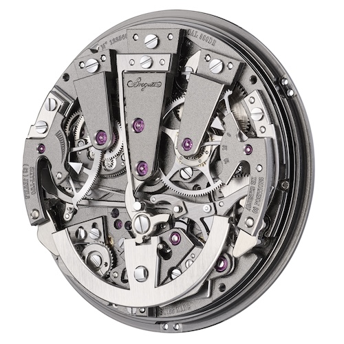 Breguet Kaliber 580DR Das Breguet Kaliber 580DR besitzt zwei voneinander unabhängige Hemmungen für den Chronographen und die Zeitanzeige.