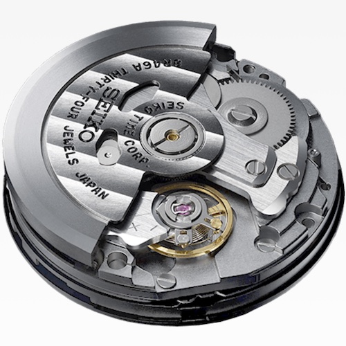 Seiko Kaliber 8R48 Das 2016 vorgestellte Kaliber 8R48 mit Schaltrad und vertikaler Kupplung hat eine Gangautonomie von 45 Stunden.