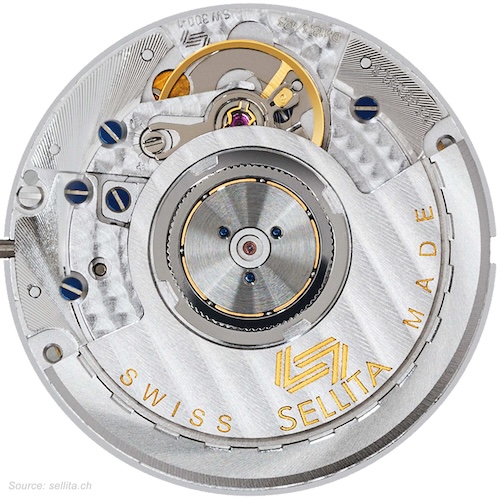 Das Sellita SW 330-2 besitzt eine zweite Zeitzone und ist ein Pendant zum ETA 2893.