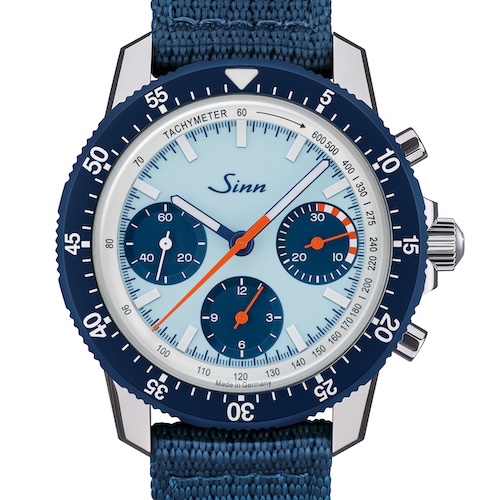 Auf dem Innenring des Chronographen befindet sich eine Tachymeterskala.