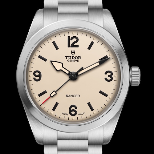 Tutor Ranger Dune White 39MM Stahlband Die Tutor Ranger mit dem Zifferblatt »Dune White« am Edelstahlband.