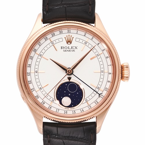 2019 – Rolex Cellini Mondphase Die Rolex Cellini Mondphase war 2019 das letzte Modell der Cellini-Kollektion, die 2023 eingestellt wurde.