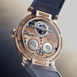 Das Doppelfederhaus der Breguet Expérimentale 1 bietet eine Gangautonomie von drei Tagen.