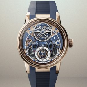 Die Anzeigen der Breguet Experimetnale 1 sind mit Leuchtmasse versehen und entsprechen der Anordnung der Referenz 3448.