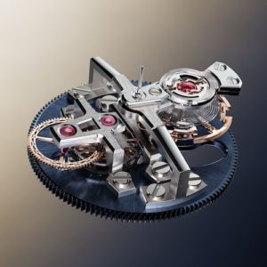 Tourbillon-Käfig besteht aus Titan Grade 5 und wiegt 0,90 Gramm.