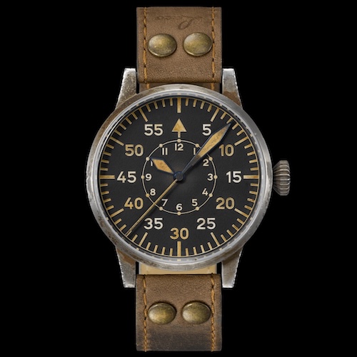 In seiner Fliegeruhren-Kollektion bietet Laco mit der »Erbstück«-Familie patinierte Modelle an.