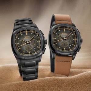 Der Mido Multifort TV Chronograph wird mit zwei Armbändern geliefert.