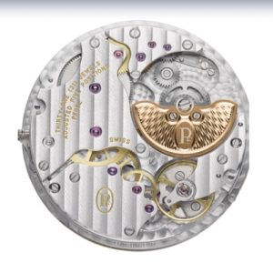 Das automatische Parmigiani Kaliber PF052 arbeitet mit drei Hertz und besitzt einen Mikrorotor.