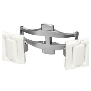 Die Faltschließe des Keramikbandes ist aus Titan gefertigt.