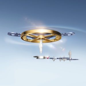 Die Unruhwelle der Syloxi Spiralde ist aus einer patentierten Hightech-Keramik gefertigt.