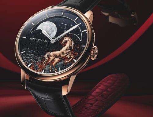 Arnold & Son: Perpetual Moon 41.5 Rotgold »Yer of the Horse«