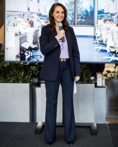 Ilaria Resta, CEO von Audemars Piguet, bei der Eröffnung der neuen Produktion.