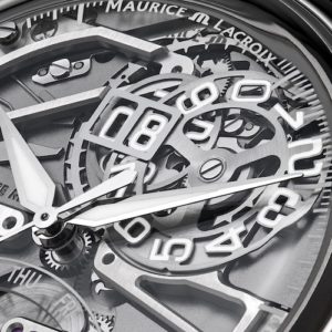 Auch die Anzeige des Großdatums ist skelettiert.