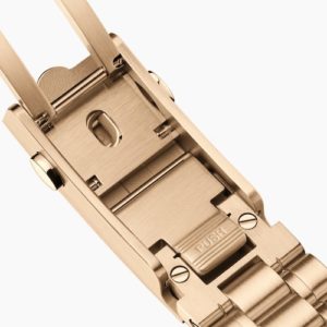 Die Faltschließe der Omega Speedmaster Moonwatch besitzt eine patentierte Feinverstellung.