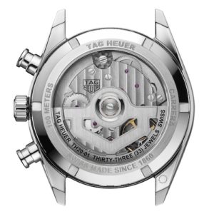 Das TAG Heuer Calibre TH20-01 besitzt ein Schltrad und eine Gangautonomie von 80 Stunden.