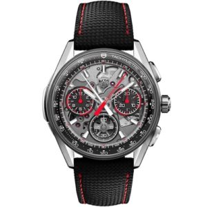Der TAG Heuer Carrera Split Seconds Chronograph besitzt ein Gehäuse aus Titan Grade 5.