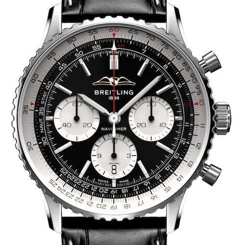 Breitling Navitimer Der Breitling Navitimer wurde 1952 entworfen und ist bis drei Bar wasserdicht.