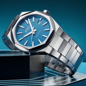 Lünette und Krone der Mido Multifort 8 One Crown besitzen jeweils acht Facetten.