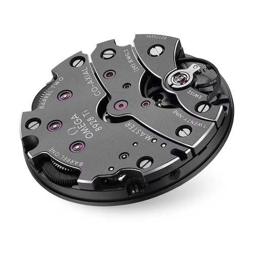 Omega_Kaliber_8928 Das Omega Kaliber 8928 ist ein Handaufzugwerk mit Brücken und Hauptplatinen aus Titan.