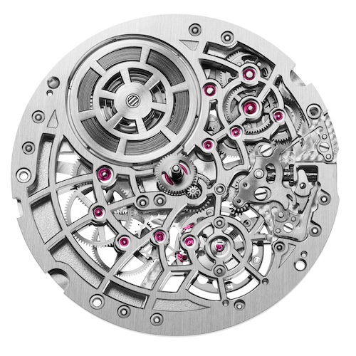 Audemars Piguet Kaliber 7124 Die aufwändige Skelettierung erfolgt mit von Hand polierten Innenwinkeln.