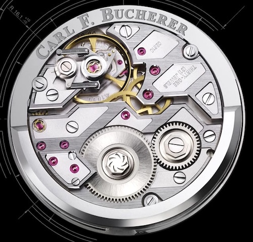 Das Kaliber CFB A1000 von Carl F. Bucherer besitzt einen preipheren Aufzug.