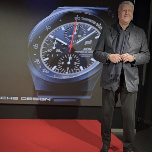 Gerd J Novak GF Porsche Design Timepieces Der Geschäftsführer von Porsche Design Timepieces, Gerhard J. Novak gab Einblicke in die Vertriebsstrukturen.