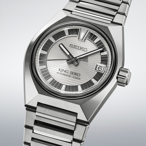 King Seiko Vanac Titan HKF002 Grau Helles Grausoll die futuristische Linienführung der Stadtautobahnen interpretieren.