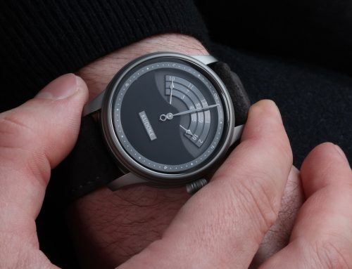 Kudoke: Kudoke 3 Nocturne mit dunklem Zifferblatt und Flakes-Gravur