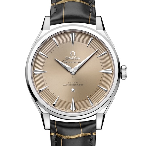 Omega Constellation Observatory Platin Gold 140.93.39.21.99.001 Die Omega Constellation Observatory aus Platin Gold am Alligatorlederband.