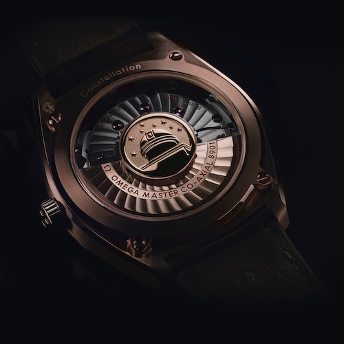 Omega Globemaster Medaillon Observatorium Auch die Omega Globemaster trägt das Medaillon mit dem Observatorium.