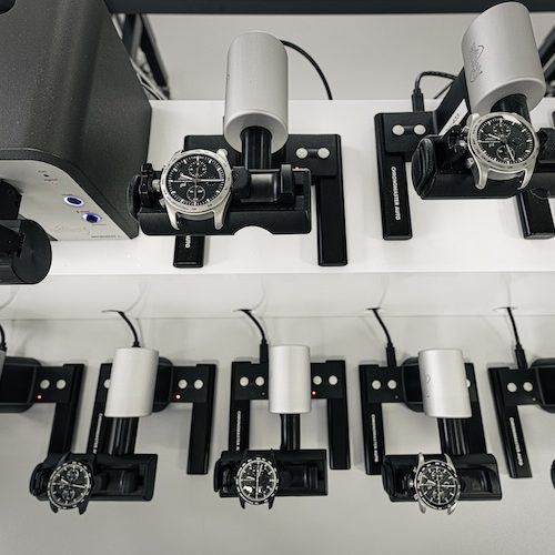 Porsche Design Ganggenauigkeit Zur abschließenden Qualitätssicherung gehört die Prüfung ger Ganggenauigkeit auf der Zeitwaage.